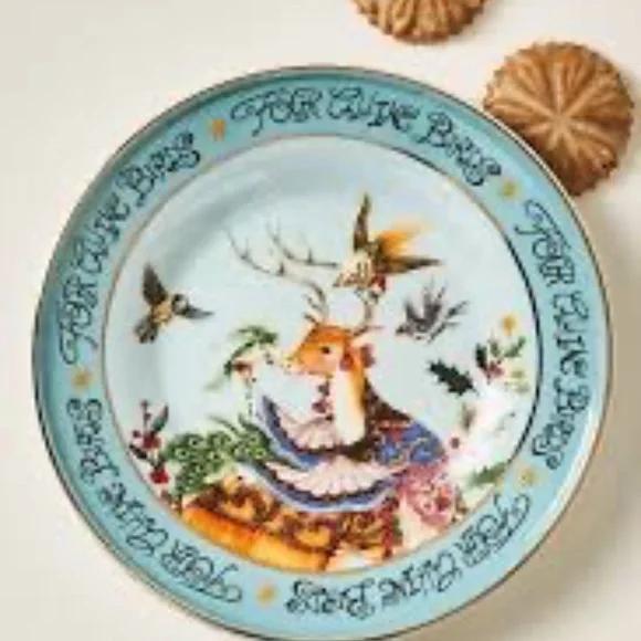 Taychamaythakool xAnthropologie Twelve Days of Christmas 12 Dessert Plates - Picture 7 of 13